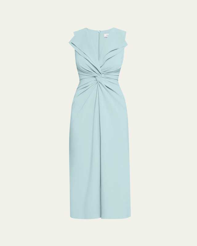 Lily Twist Front Midi Dress